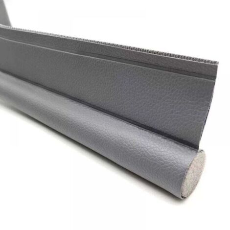 1 burlete autoadhesivo de 96 cm (gris) para debajo de la puerta con junta para puerta, protección contra corrientes de aire y ruido.