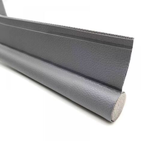 1 burlete autoadhesivo de 96 cm (gris) para debajo de la puerta con junta para puerta, protección contra corrientes de aire y ruido.