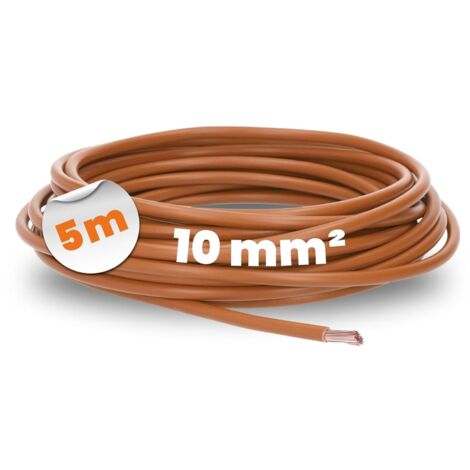 1 Câble électrique H07V-K, 10 mm², Cuivre, PVC, Installation fixe, Industriel
