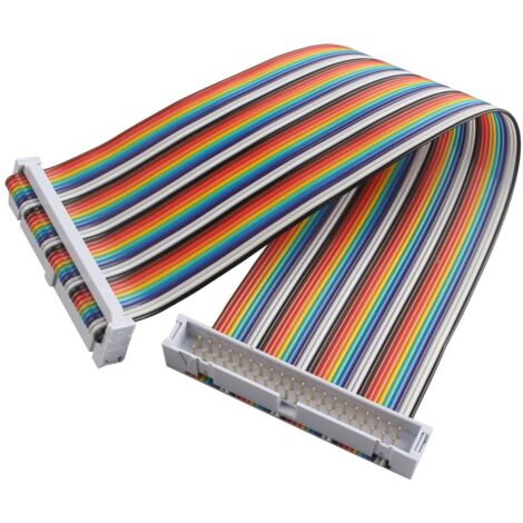1 Câble GPIO, 40 broches, mâle vers femelle, fil cuivre, 20 cm, pour Raspberry Pi