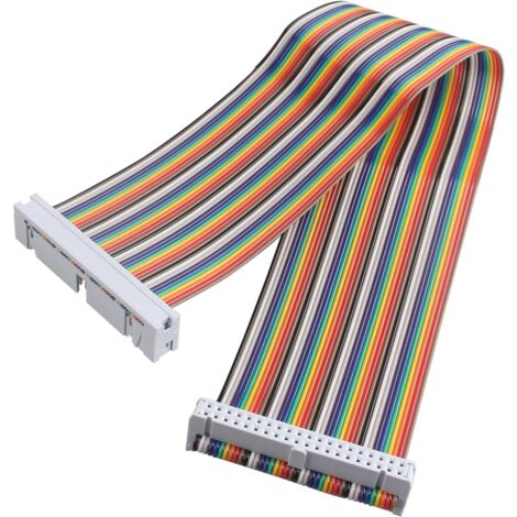 1 Câble GPIO, 40 broches, mâle vers femelle, fil de cuivre, 30 cm, pour Raspberry Pi