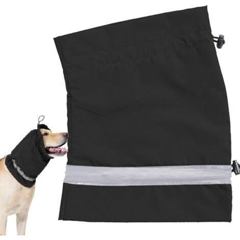 1 cache-oreilles pour chien, imperméable, bande réfléchissante, doublure cachemire, réglable, promenade hiver