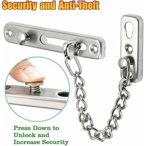 1 cadenas de porte à chaîne, noir, avec goupille de sécurité-AquaForge