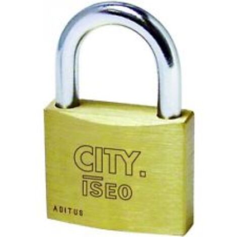 1 cadenas rectangulaire City by Iseo cadenas en acier de 20 mm