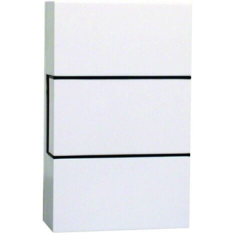 1 Carillon filaire, 2 mélodies, transformateur intégré, IP44, Blanc, pour maison