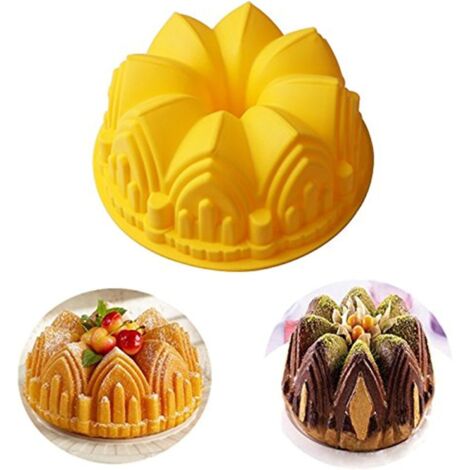 ® 1 Cavity Baking Utensils Non-Stick Silicone Mold For Muffins, Chocolate Cake, Soap Mold, Cupcake And Jelly - Premium Thicker Silicone Baking Utensil