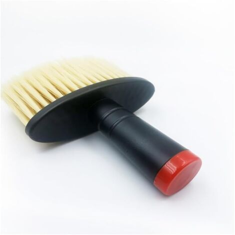 1 cepillo de limpieza apto para extracción de aire, con cerdas suaves negras y rojas: ideal para limpiar teclados y ventilar aparatos de aire acondicionado.