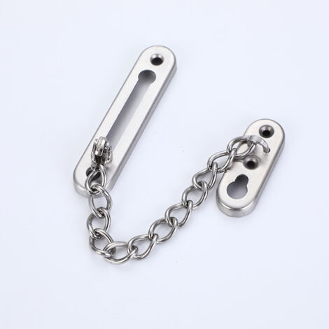 1 chaîne antivol pour serrure de porte, chaîne de porte noire avec verrou de sécurité-AquaForge