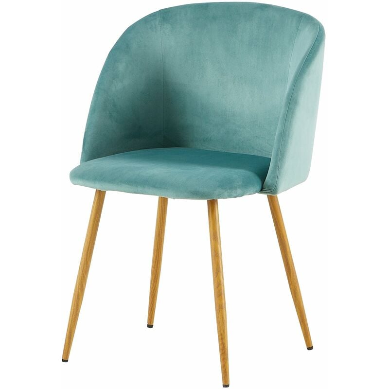 1 chaise de salle à manger-Tissu velours Vert - Scandinave chaises