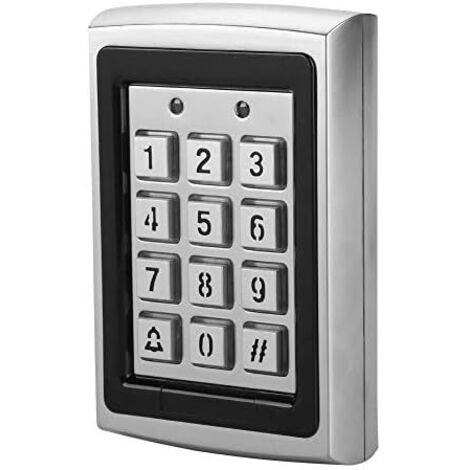 1 Clavier à Code 125 KHz, Métal Résistant, RFID Digicode, Contrôle d'accès, Extérieur