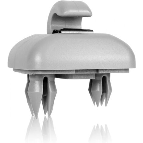 1 clip gris para parasol de coche, clip de parasol para coche, gancho de soporte para Audi A1 A3 A4 A5 Q3 Q5 (8E0 857 562) A7 B6 B7 B8 S4 S5