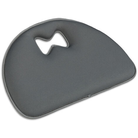 1 Cojín para Rodillas con Asa para Jardinería y Yoga Suave y Cómodo, Poliéster, 5 x 44 x 27,5 cm, Gris Oscuro