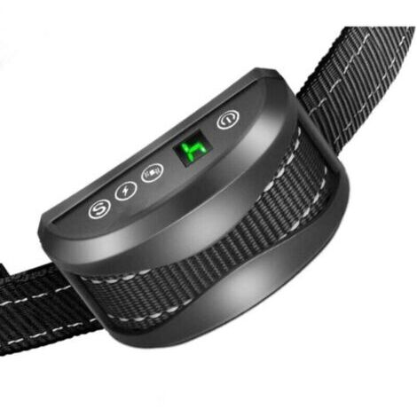 1 collier anti-aboiement pour chien – 3 modes de choc électrique/vibration/sensibilité, aide à l'entraînement, inoffensif, automatique, batterie rechargeable IP65, sangle réfléchissante réglable.
