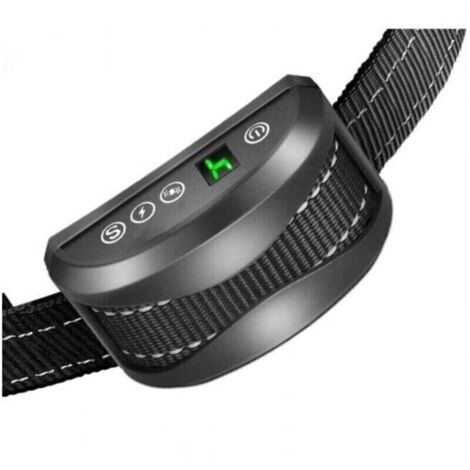 1 collier anti-aboiement pour chien – 3 modes de choc électrique/vibration/sensibilité, aide à l'entraînement, inoffensif, automatique, batterie rechargeable IP65, sangle réfléchissante réglable.