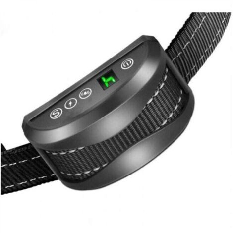 1 collier anti-aboiement pour chien – 3 modes de choc électrique/vibration/sensibilité, aide à l'entraînement, inoffensif, automatique, batterie rechargeable IP65, sangle réfléchissante réglable.