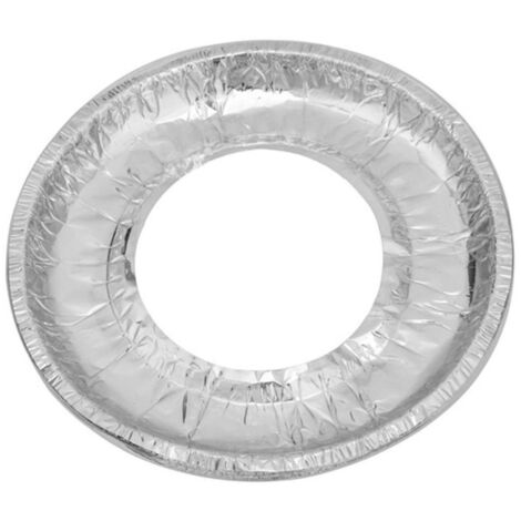 1 Conf 10PZ Protezione Piano Cottura Alluminio Ritagliabile Rotondo Fornelli