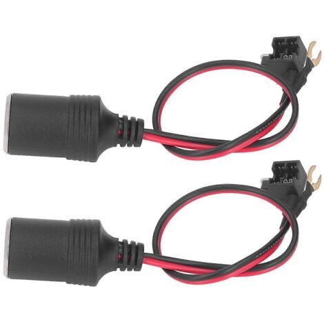 1. Connecteur femelle pour allume-cigare Mazda, adaptateur DC 12-24V, paire de prises de rechange. (95 caractères)