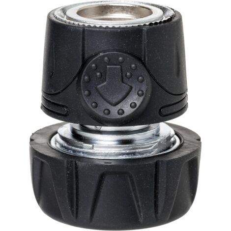 1 Connecteur rapide Metal Soft, Acier inoxydable, Tuyaux 3/4", Arrosage jardin