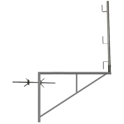 1 console d'échafaudage zinguée 1.00m x 1.50m - Tube rond - 110011509/01