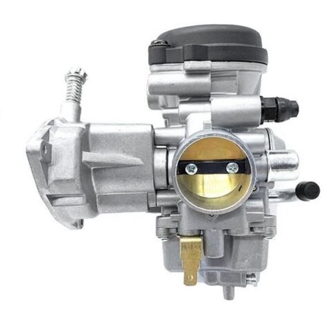 1 couleur : gris argenté  Matériau : métallique  Convient pour le carburateur du Yamaha Rhino 450  Réparation précise du rapport de mélange pour un ralenti instable ou une accélération faible.