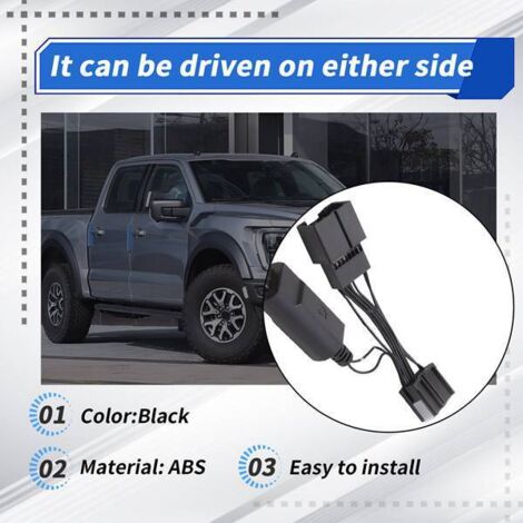 1 couleur : Noir  Matériau : ABS  Adaptateur secteur pour caméra de tableau de bord de voiture.