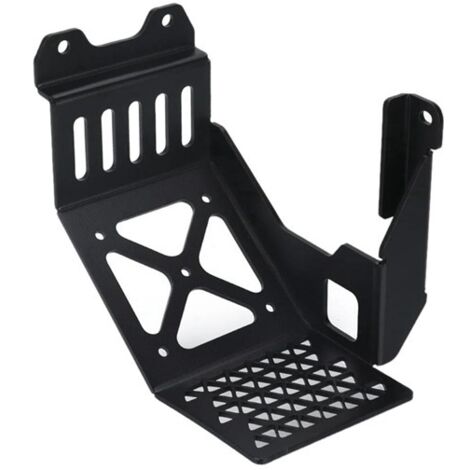 1 couleur : Noir Matériau : Aluminium Plaque de protection de soubassement moteur pour modification de moto, blindage de châssis.