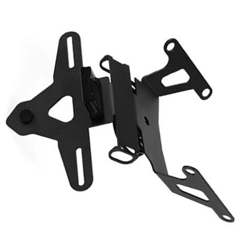 1 couleur : Noir  Matériau : Métal  Support de plaque d’immatriculation pour moto avec éclairage  Support de plaque d’immatriculation arrière pour motos.
