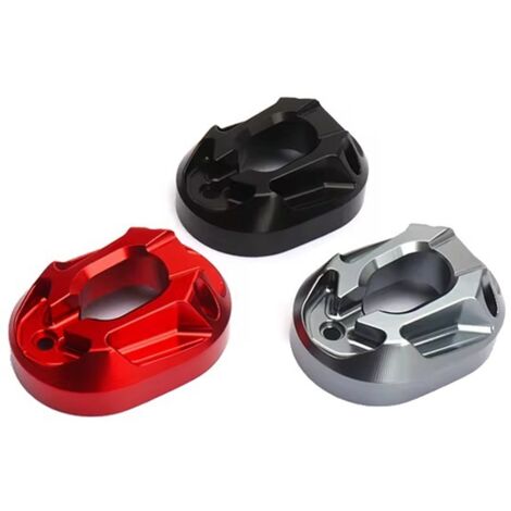 1 couleur : Rouge  Matériau : Alliage d’aluminium  Accessoire moto : Cache-pot d’échappement, protection arrière, alliage d’aluminium CNC, résistant à la chaleur et aux chutes, améliore l’aspect sport
