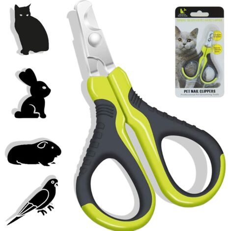 1 Coupe-Griffes Courbé 25 Degrés Acier Inoxydable Lame Tranchante Pour Chat Lapin Petit Animal