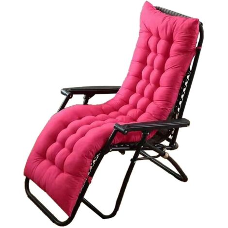 1 Coussin Chaise Longue, 170x53cm Ou 150x53cm, Tissu Résistant, Sangle Antidérapante, Pour Jardin Et Terrasse