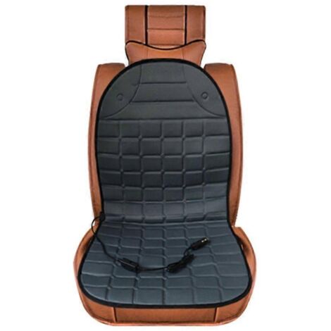 1. Coussin de siège auto chauffant universel 12V – Housse de siège avec pad chauffant, tapis de chaleur pour voiture, couvre-siège réchauffant électrique.