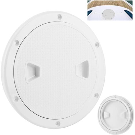 1 Couvercle De Trappe Rond, Diamètre 19,8 Cm, Abs Blanc Antidérapant, Avec Joints Toriques, Pour Bateau Et Yacht