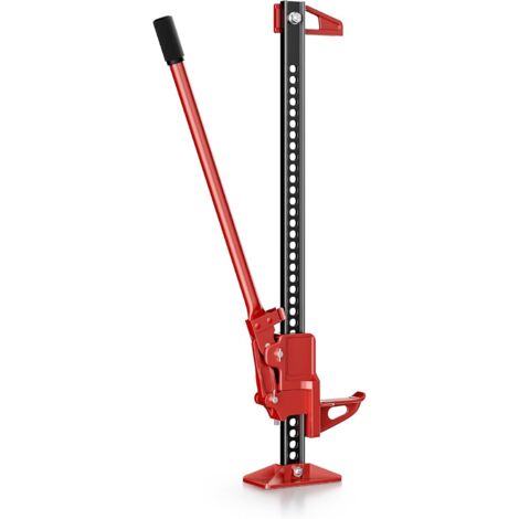 1 Cric à crémaillère, Charge max 3000 kg, Hauteur 12,2-76 cm, Acier, Tout-terrain 4x4
