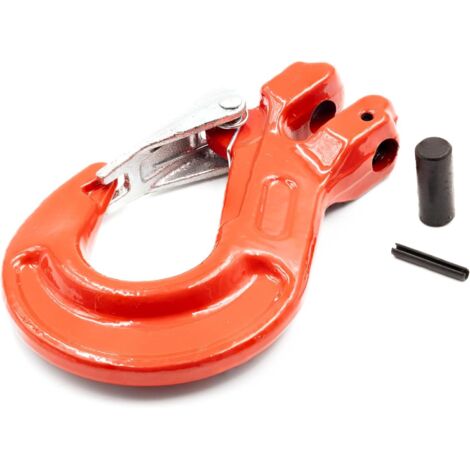 1 Crochet à Chape Acier Classe 8 WLL 2000kg Pour Élingue Chaîne Levage Industriel