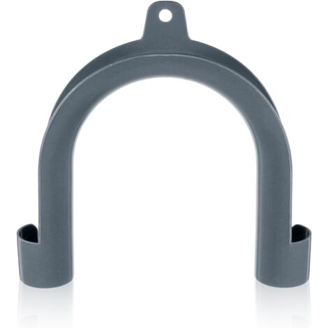 1 Crochet de fixation, Support de tuyau en U, PVC gris, pour machine à laver et lave-vaisselle, salle de bain et cuisine