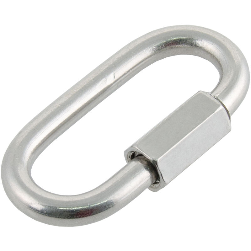 

1 de eslabon ovalado para reparación de acero inoxidable A6, grosor de 6mm