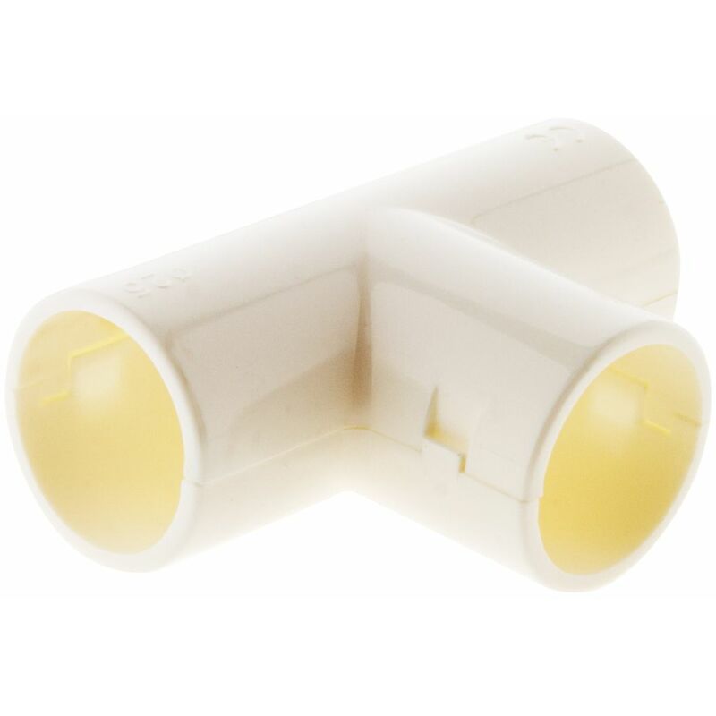 

1 derivación T para tubos 25 mm - Blanco - Zenitech