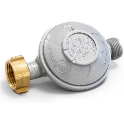 1 Détendeur Gaz Butane 28 Mbar Limiteur De Débit Raccord 21,7 Mm Norme NF Cuisine Extérieur