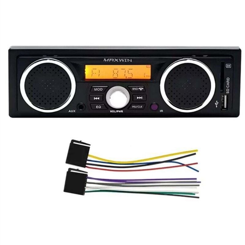 Image of 1-DIN-Autoradio mit MP3-Wiedergabe, Bluetooth, Freisprecheinrichtung und Stereoanlage