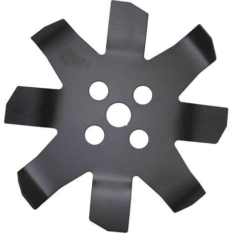 1 Disque De Lame 8 Pointes, Métal Résistant, Pour Débroussailleuse, Noir