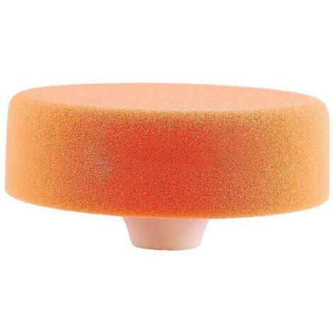 1 disque de polissage éponge 6 pouces (15 cm) pour lustrer, cirer et poncer - roue orange pour polisseuse de voiture