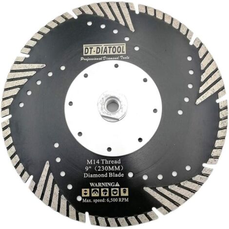 1 - Disque Diamant - Lame De Scie - Coupe Et Meulage Béton Granit Marbre - Usage Sec Ou Humide - Gris - 230x2,7cm