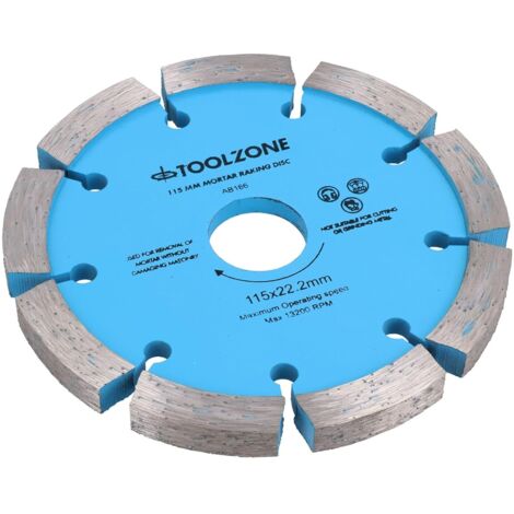 1 - Disque Diamant - Lame Maçonnerie - Ratissage Mortier 8mm - Pour Meuleuse Angle 115mm - Joint Brique - Gris - 11,5x0,8cm