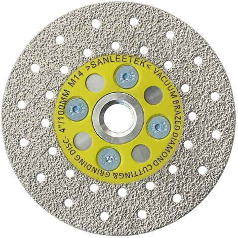 1 disque diamant,double face,coupe et meulage,filetage m14,marbre granit béton