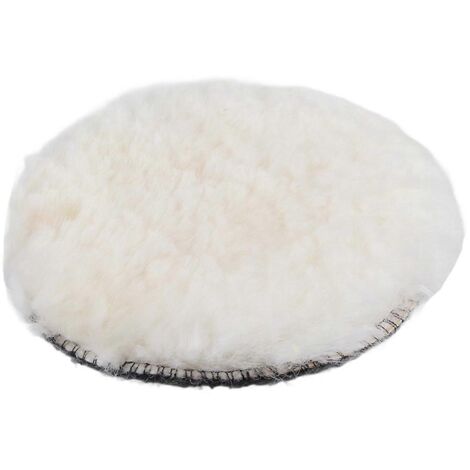 1 disque en laine pour polissage et lustrage de voiture, tampon de cire pour polisseuse 7 pouces, neuf.