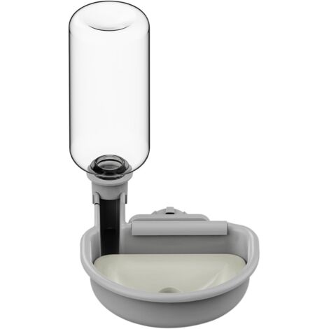 1 Distributeur d'eau, 480 ml, anti-débordement, résine ABS, pour cage lapin chien chat
