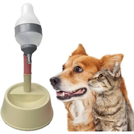 1 Distributeur d'eau, hauteur réglable, bol bouteille, sortie rapide, pour chien chat