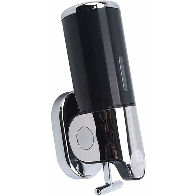 1 distributeur savon mural avec support mural pour gel douche, shampoing, savon liquide, nettoyant pour les mains, distributeur lotion pour cuisine,