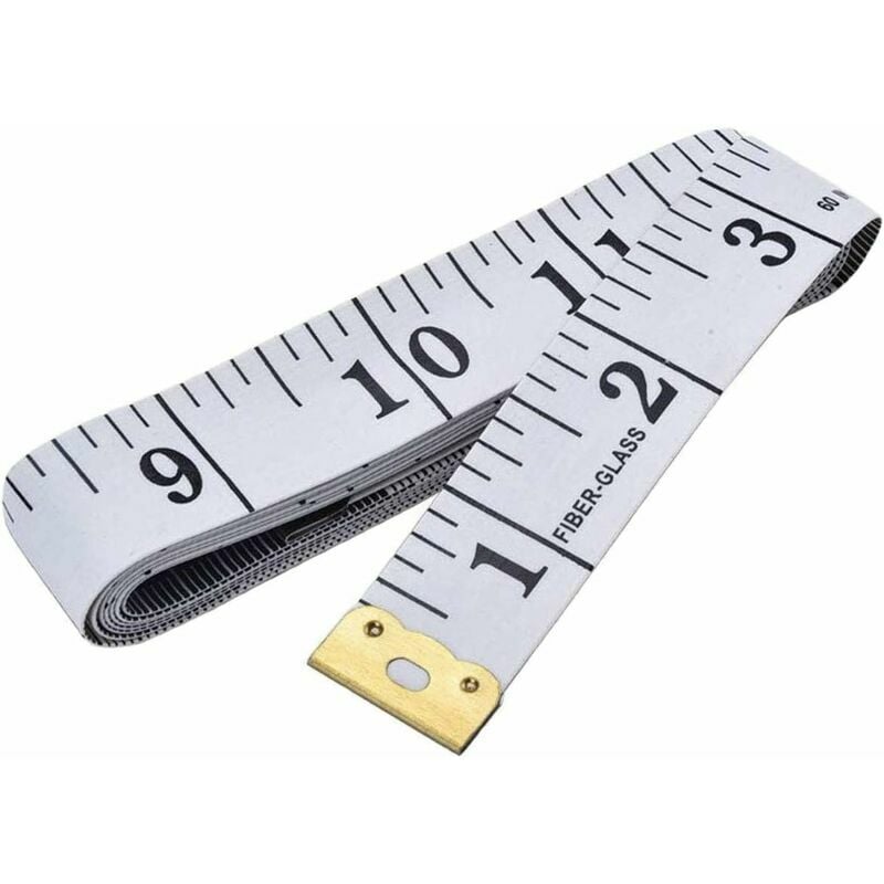 1 doppelseitiges Maßband zum Nähen, Brust-/Taillenumfang, 150 cm, schwarzer Text auf weißem Grund | 07634066006794 1 doppelseitiges Maßband zum Nähen, Brust-/Taillenumfang, 150 cm, schwarzer Text auf weißem Grund | 07634066006794