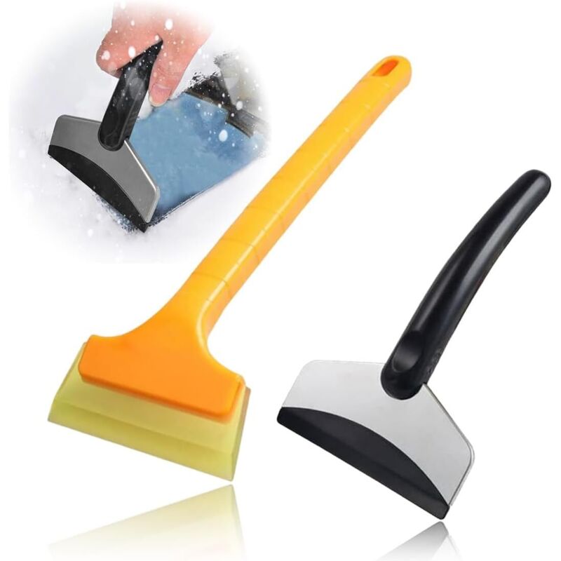 Image of 2 Eiskratzer für Autos, Eiskratzer für Autos, Schneeschaufeln, multifunktional